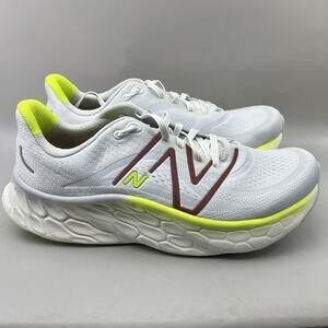 New Balance Fresh Foam More v4 Shoes Mens Size 15 EE Wide White Yellow Sneakers